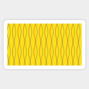 curved lines seamless pattern Sticker